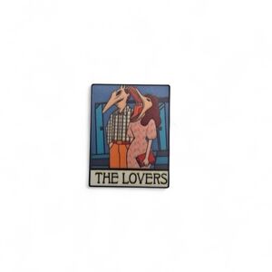 Beetlejuice Barbara & Adam Tarot "The Lovers" Enamel Pin